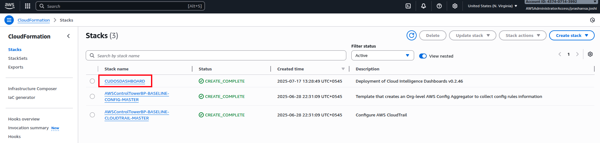 CloudFormation Stack
